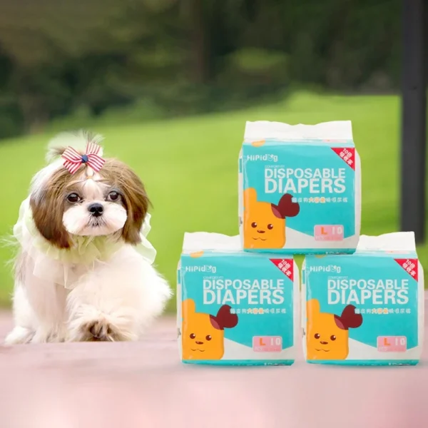 Female Dog Diaper Super Absorption Menstrual Leakproof Nappies