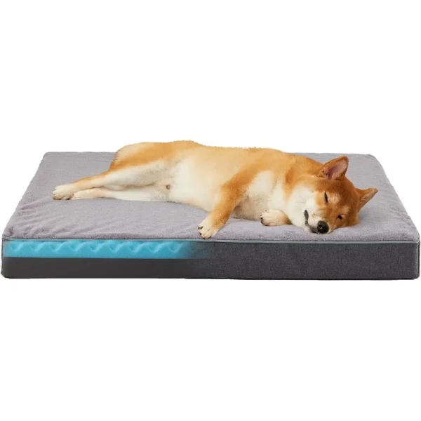 Large Orthopedic Dog Bed with Cooling Memory Foam