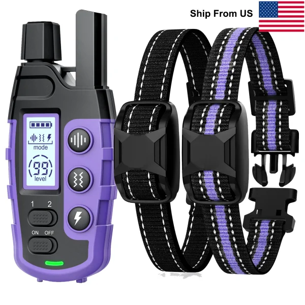 3300 FT Electric Dog Training Collar Remote Control Waterproof, w/Vibration Shock Beep