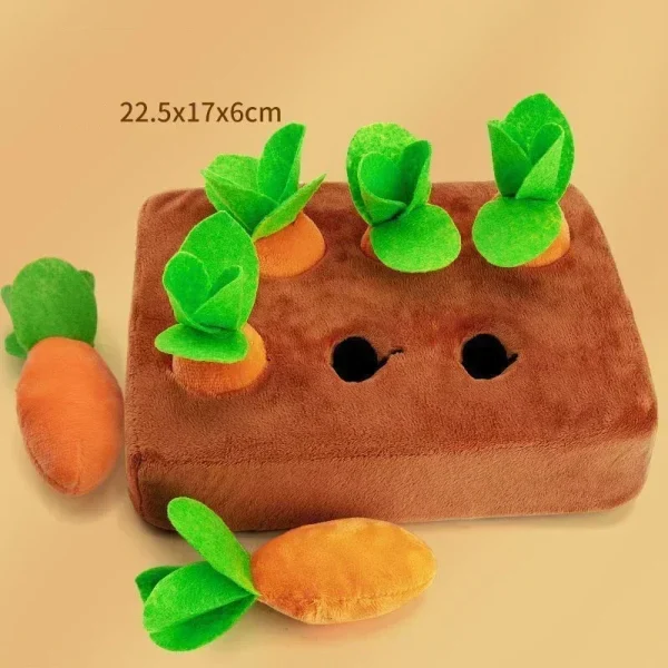 Innovative Dog Toys Snuffle Mat ,Plush Carrot Dog Interactive Toys